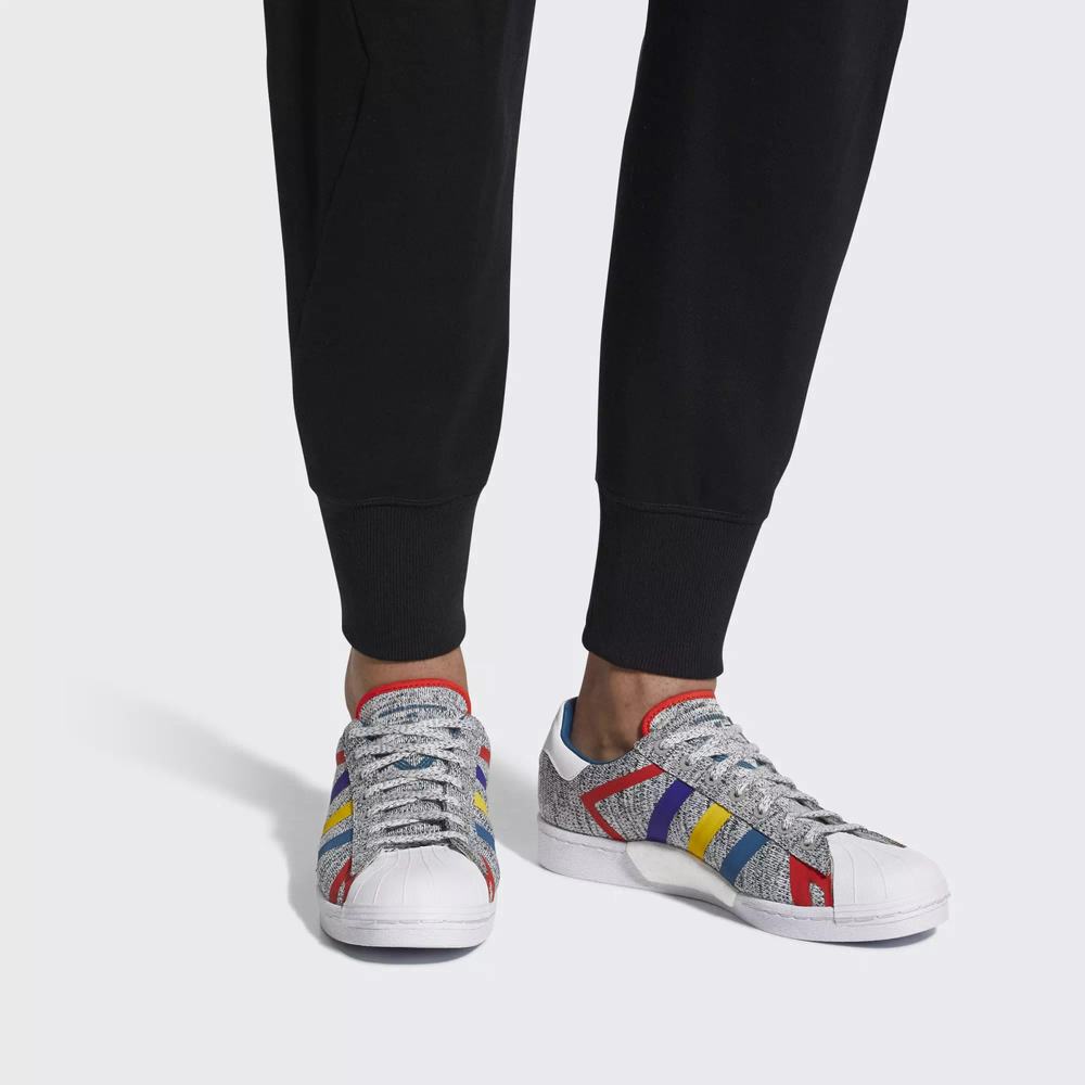 Adidas Superstar White Mountaineering Tenis Grises Para Hombre (MX-24999)